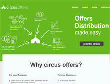 Tablet Screenshot of circusoffers.com